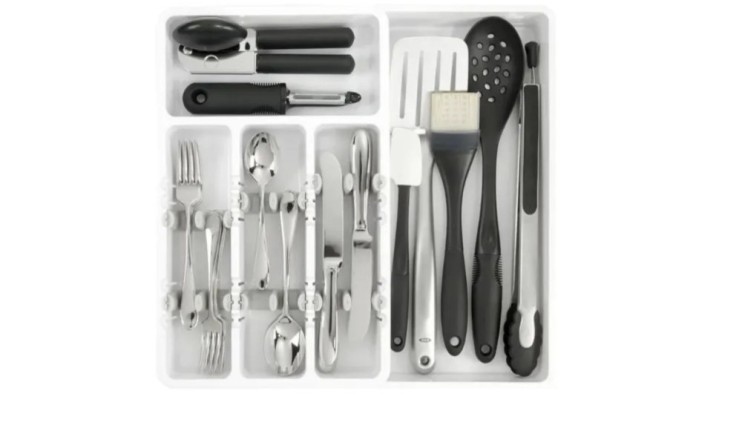 KP-416 Органайзер Expandable Utensiil Organizer для кухонных принадлежностей 