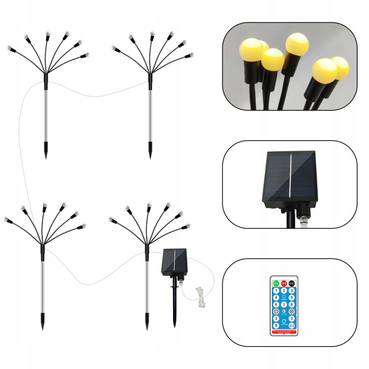 Tv-100 Фонарь Solar Swaying Outdoor Lights 2pack садовый