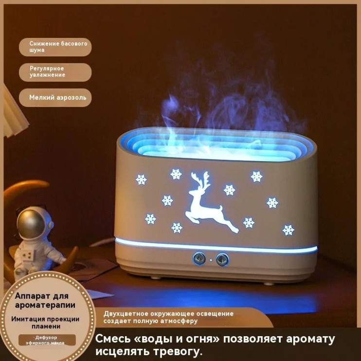 NCH-012 ночник Simulated Flame Aromatherapy Humidifier JS-1 аромадиффузор