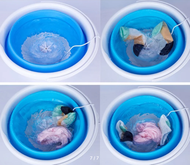 RZ-391 Стиральная машинка Washing Mcahine с ведром портативная