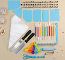 DOM-005 Набор  Cake confeiteiro  для украшения тортов 80 предметов