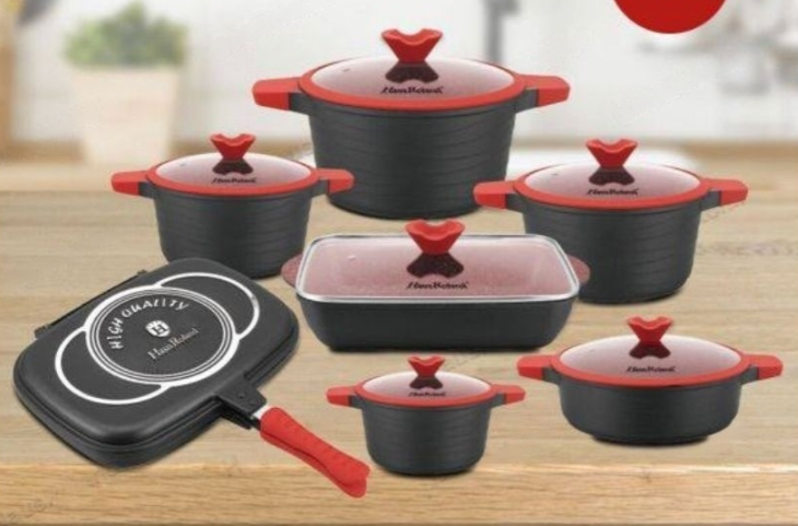 KP-106 Набор кастрюль HausRoland HR132-2 14PCS