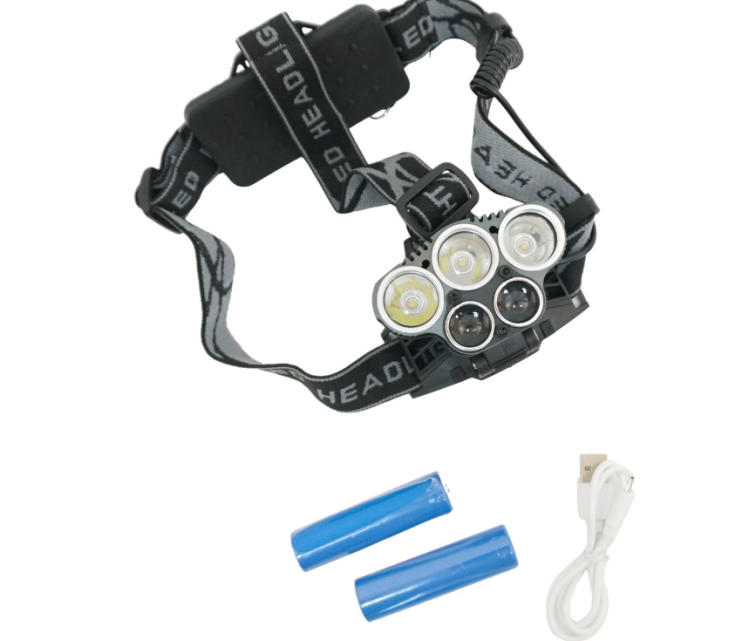 FNL-035 Фонарь Head Lamp налобный 3 фонарика