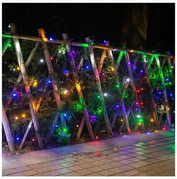 NCH-033  Гирлянда светодиодная катушка 50 м ,разноцветный с пультом