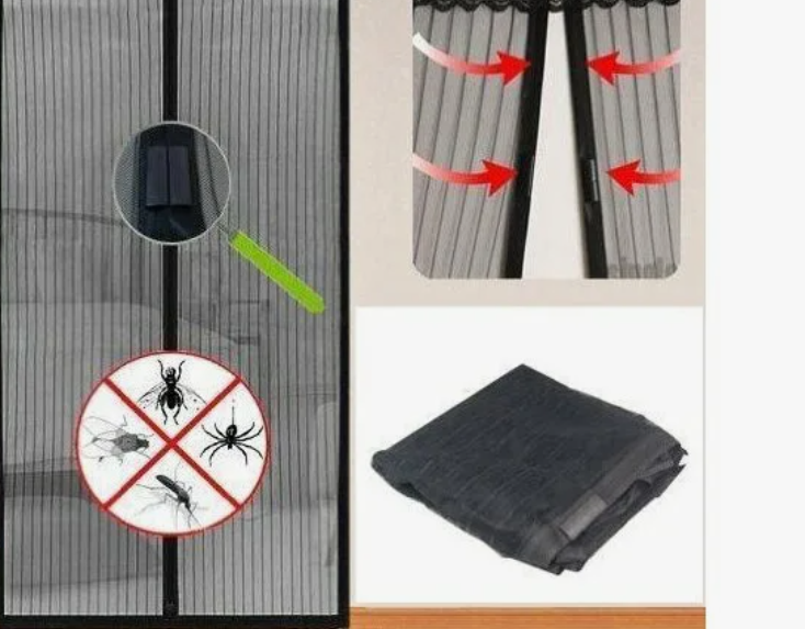 TV-368 Штора Magic Mesh антимоскитная на магнитах 100х210 см