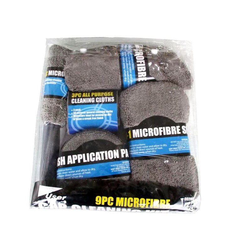 RZ-146 Набор микрофибр Car Cleaning Kit 9PCS для машины 