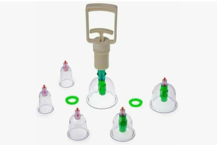 MS-186 Банки массажные вакуумные для домашней терапии 6шт 