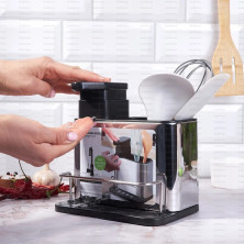 KP-476 Органайзер Stainless-Steel Storage Rack с дозатором  для кухни 