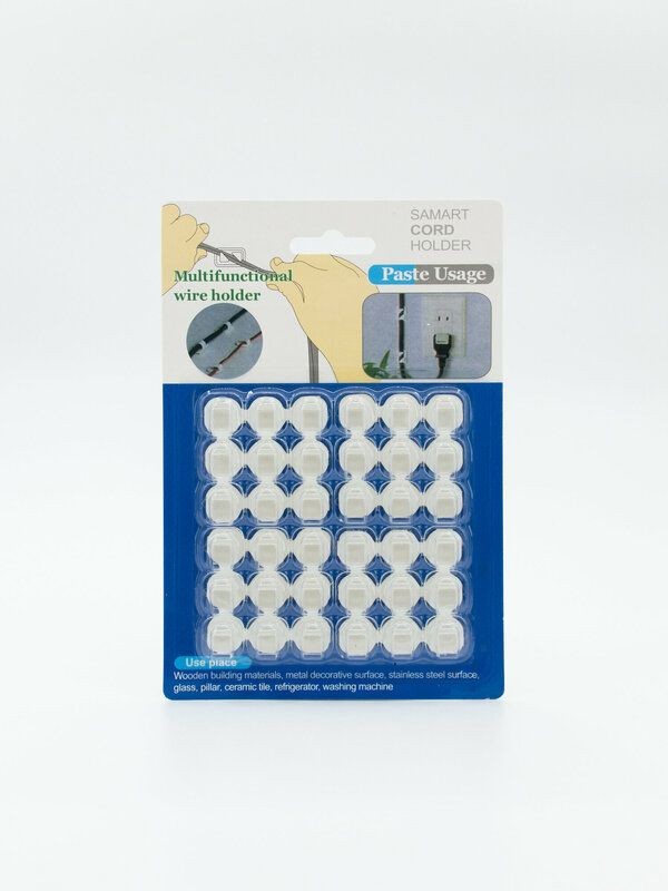 TL-021 Крючки для гирлянд ,проводов  самоклеящиеся 72шт