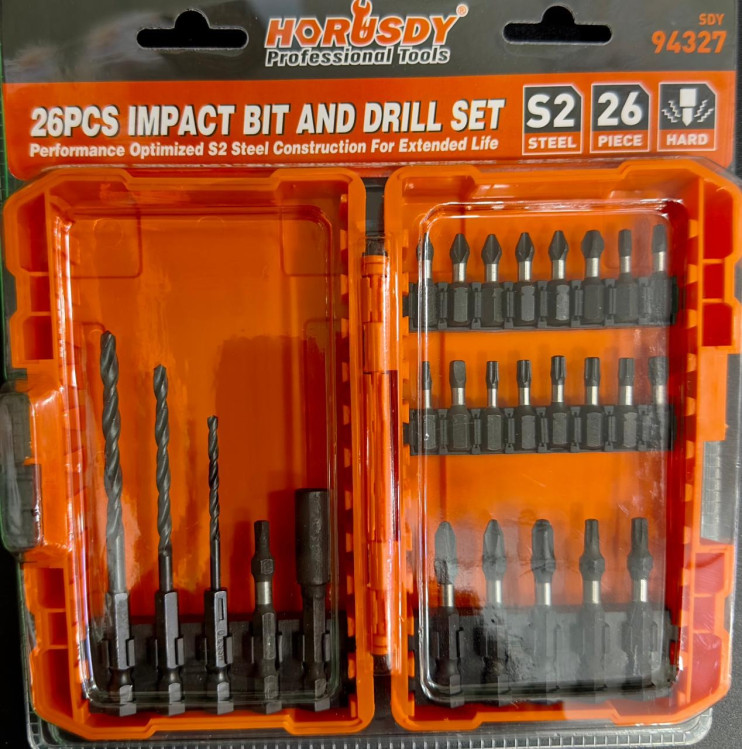 IN-182 Набор инструментов 26pcs Impact Bit And Drill Set