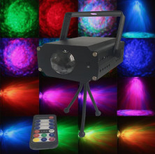RZ-645 Мини LED Water Ripples Light лазер с пультом 