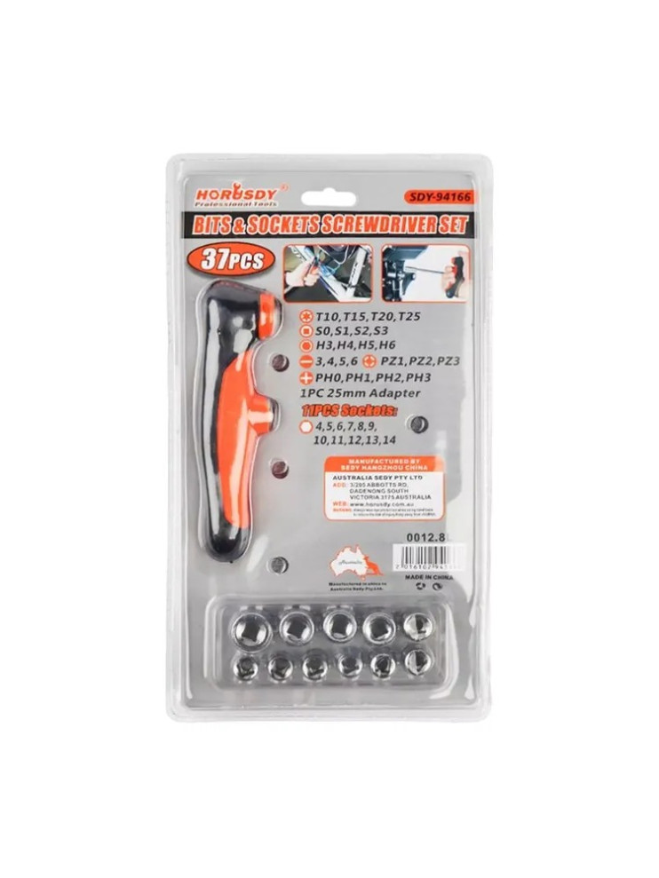 IN-184 Набор инструментов 37pcs Bits And Sockets
