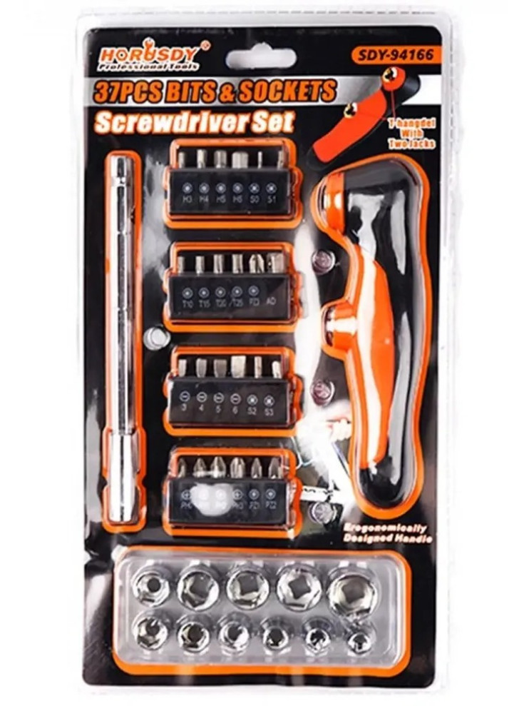 IN-184 Набор инструментов 37pcs Bits And Sockets
