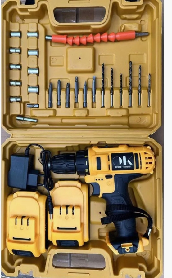 IN-174 Шуруповерт-набор инструментов OK в кейсе