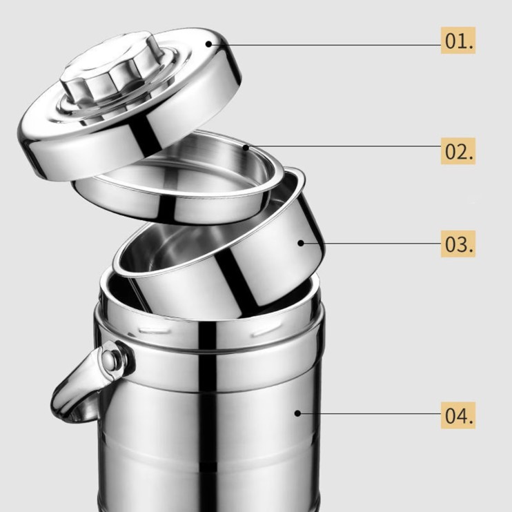 KP-352 Термоконтейнер Keep Warm Food 1.8 л металлический