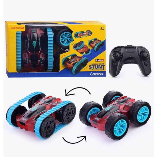 DT-300 Машинка перевертыш со сменными колесами на пульте управления