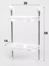 KP-933 Полка  Toilet Rack 2-Storey для ванной 