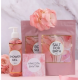 TDK-001 Набор гель  Lux Box Beauty Inside (1) PN000 для душа скраб и соль для ванны  и открытка