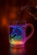 PS-032 Стакан  Inductive Rainbow SY1406 с подсветкой и ручкой ,черная упаковка