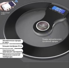 VI-007 Весы Electric Personal Scale Toye-20 интеллектуальные солнечные напольные круглые 30см, синхронизация с телефоном