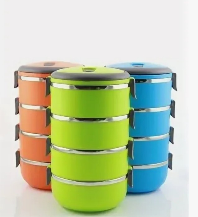 KP-082 Ланч бокс Lunch Box четырёхъярусный