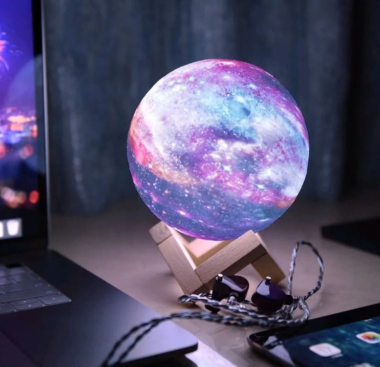 NCH-020-13C Ночник-светильник Humidifier Moon Lamp 13 см цветной с увлажнителем 