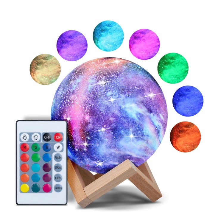 NCH-020-13C Ночник-светильник Humidifier Moon Lamp 13 см цветной с увлажнителем 