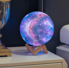 NCH-036-15C Ночник-светильник 3D Moon Lamp 15 см цветной 