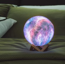 NCH-036-15C Ночник-светильник 3D Moon Lamp 15 см цветной
