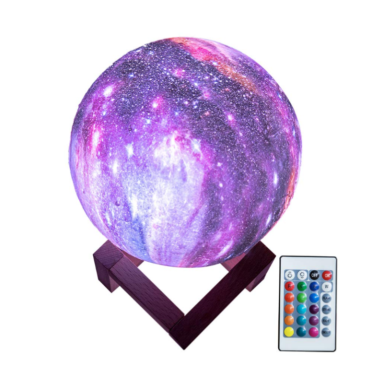 NCH-036-15C Ночник-светильник 3D Moon Lamp 15 см цветной