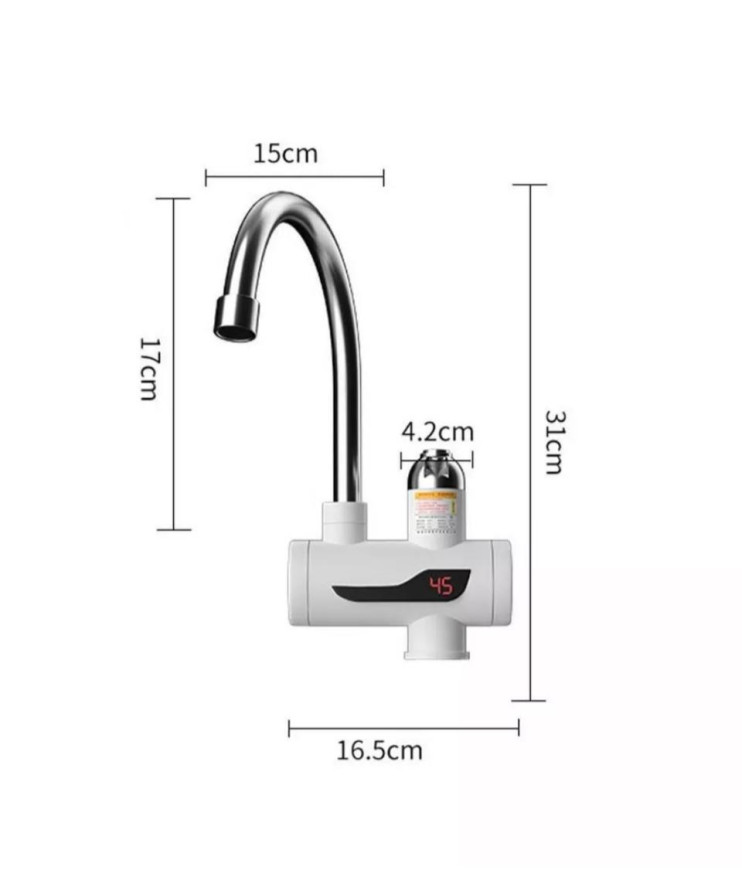 DOM-009 Водонагреватель проточный c дисплеем