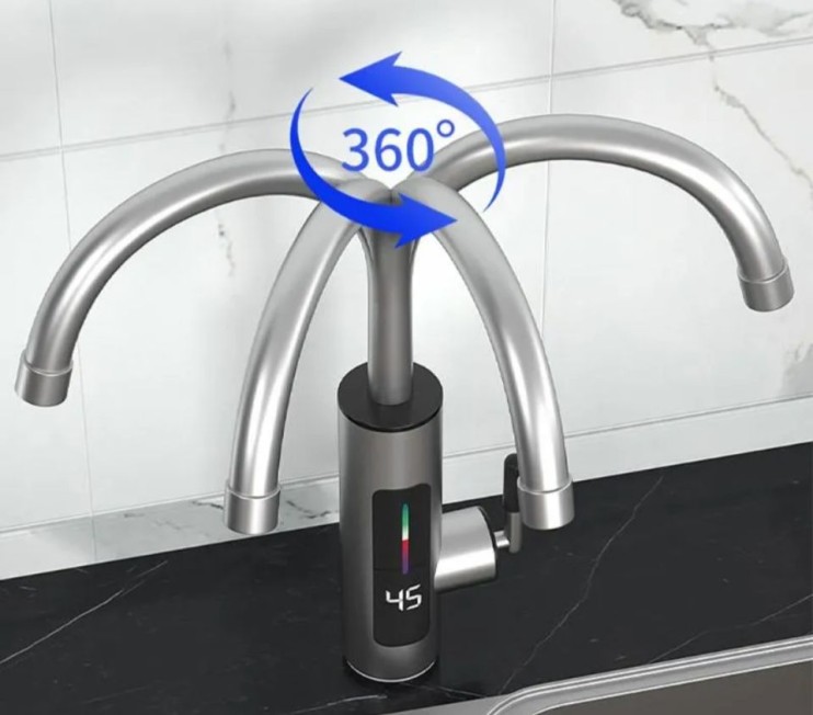 DOM-018 Водонагреватель RX-019 проточный металлический