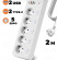 IN-123 сетевой фильтр на 5 розеток 1.8м белый + 2 входа USB 