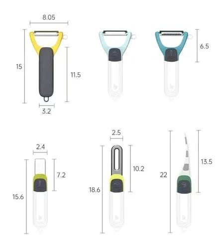 KP-435 Набор овощечисток 6в1